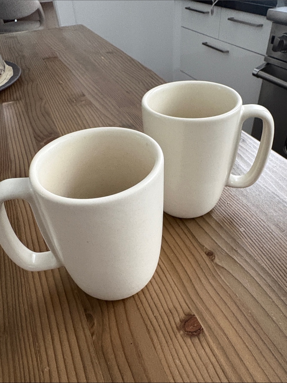 Heath Ceramics Soft Cream Glaze Mugs - Pair